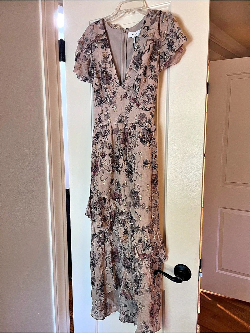 Reiss Floral Midi Dress in Size 4 NWT